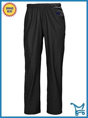 Waterproof Windproof Rain Pants Pull-On Relaxed Wide Leg Outdoor